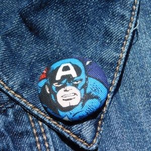Captain America lapel pin